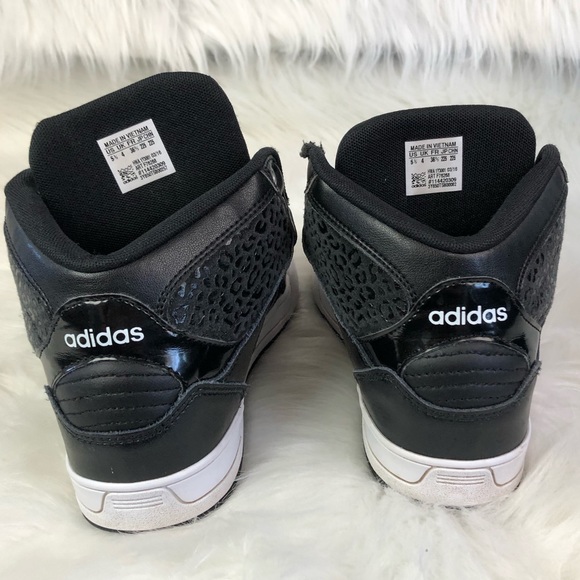 Adidas black Neo Raleigh high top sneakers leopard - Picture 4 of 8